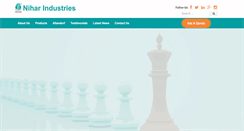 Desktop Screenshot of niharindustries.com
