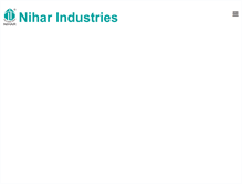 Tablet Screenshot of niharindustries.com